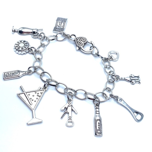 Bartender Charm Bracelet Bar Themed Charms - Picture 4 of 6